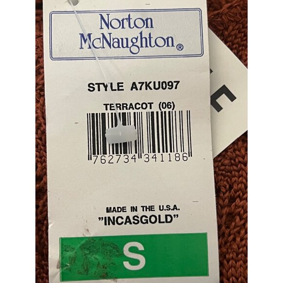 NWT VTG Norton McNaughton Women Open texture Knit Top Small Crew-neck USA Mature - Picture 13 of 16